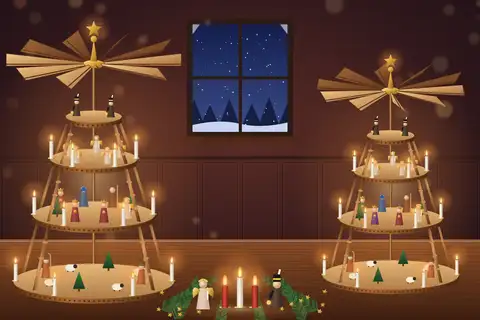 Christmas Pyramid Glow