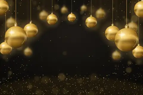 Gold Baubles Noir