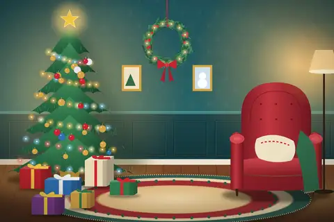 Living Room Christmas Tree