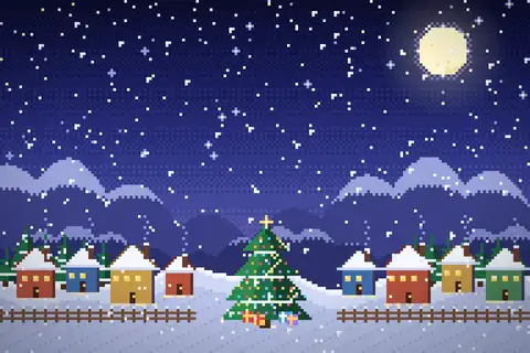Pixel Art Village