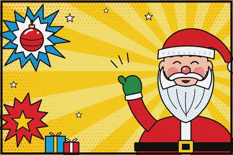 Pop Art Santa