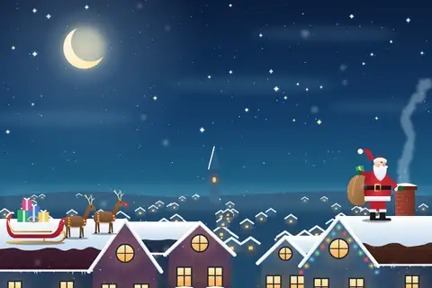 Santa on the Rooftops