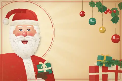 Vintage Santa Portrait