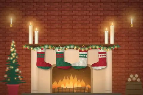 Stockings on Mantel