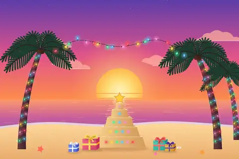 Tropical Beach Christmas