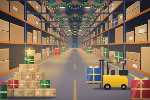 Festive Warehouse Lights