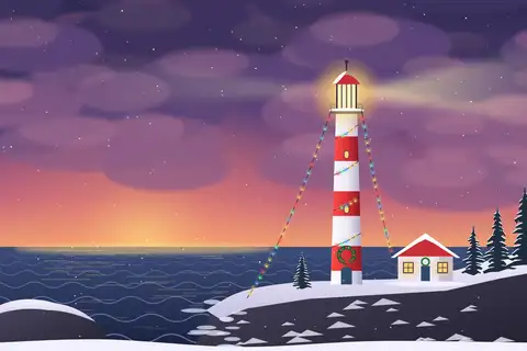 Winter Lighthouse